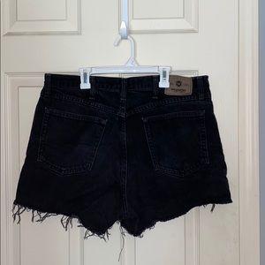 Black Wrangler Cut Offs